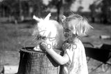 483 Girl with rabbit